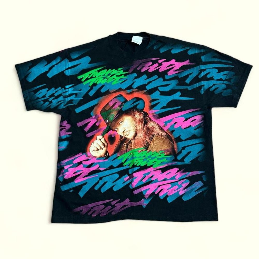 Vintage Travis Tritt AOP (All Over Print) size XL